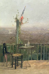 Paris vu des hauteurs de Montmartre (détail)